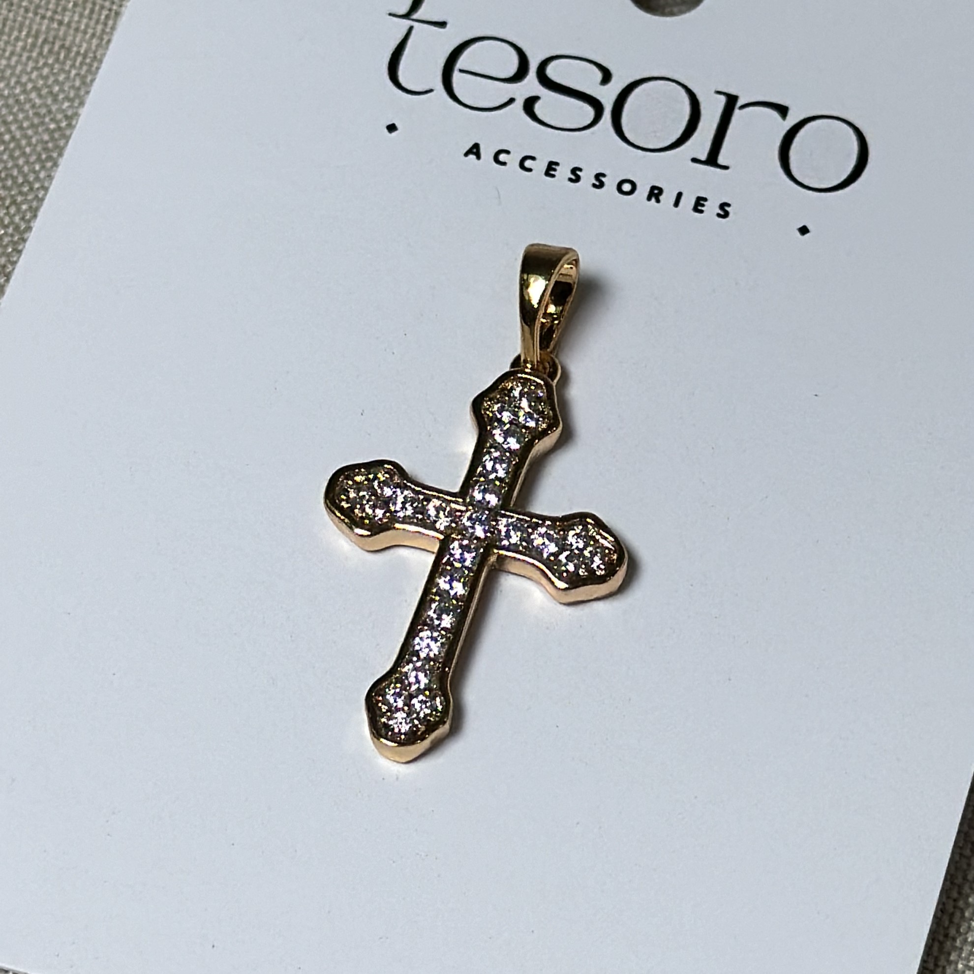 Підвіска Хрестик медичне золото 25х18 мм - Зображення 2