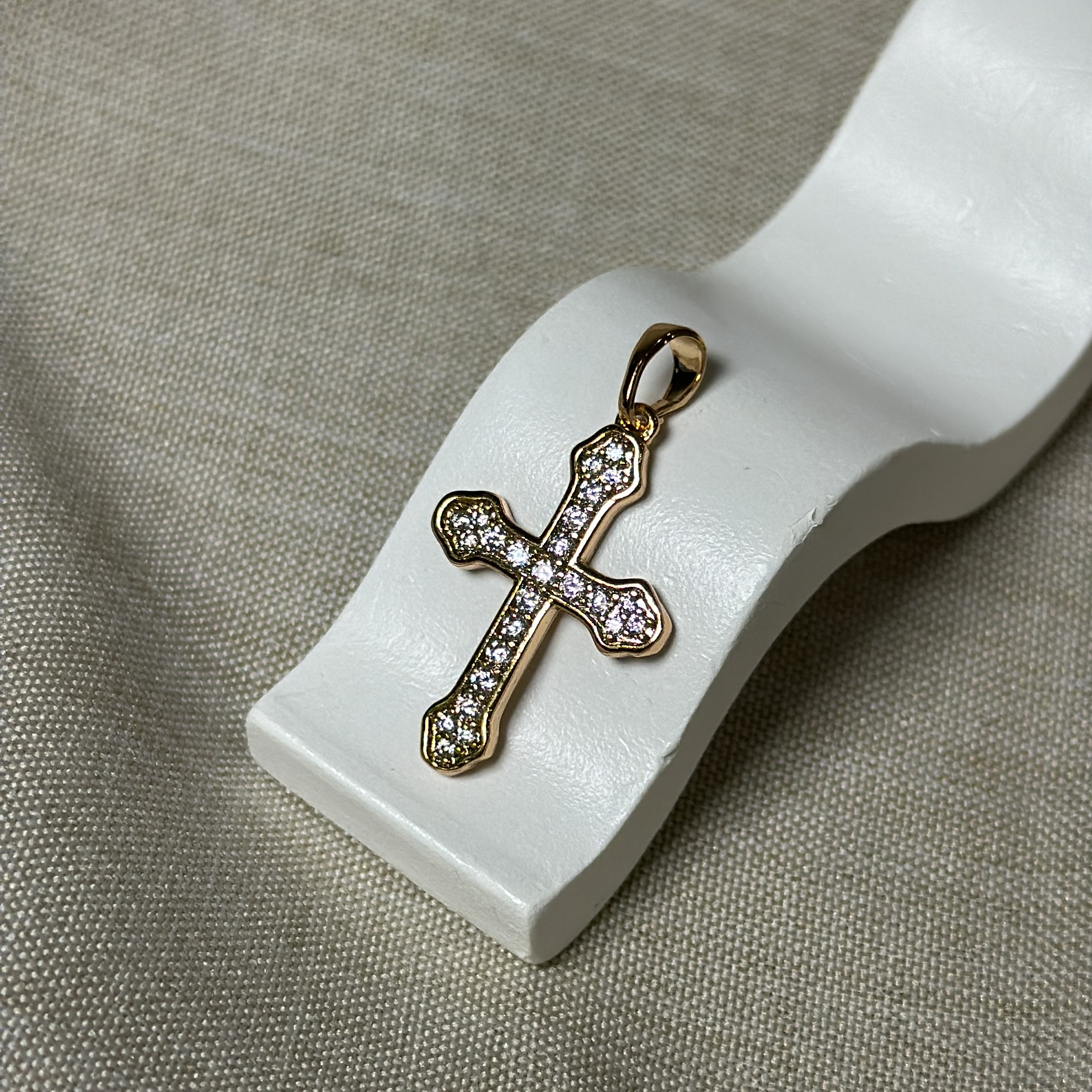 Підвіска Хрестик медичне золото 25х18 мм - Зображення 3