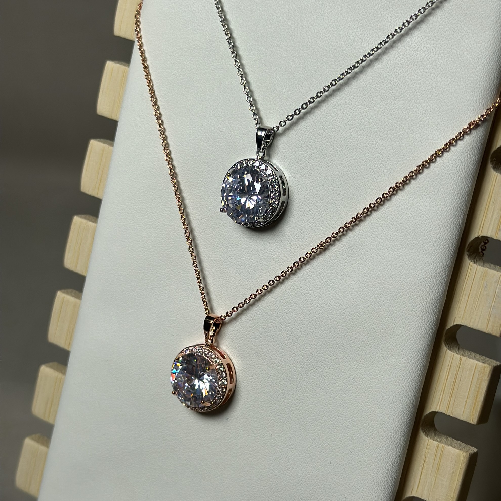 Набір прикрас з камінцями 12 мм медзолото - Зображення 7