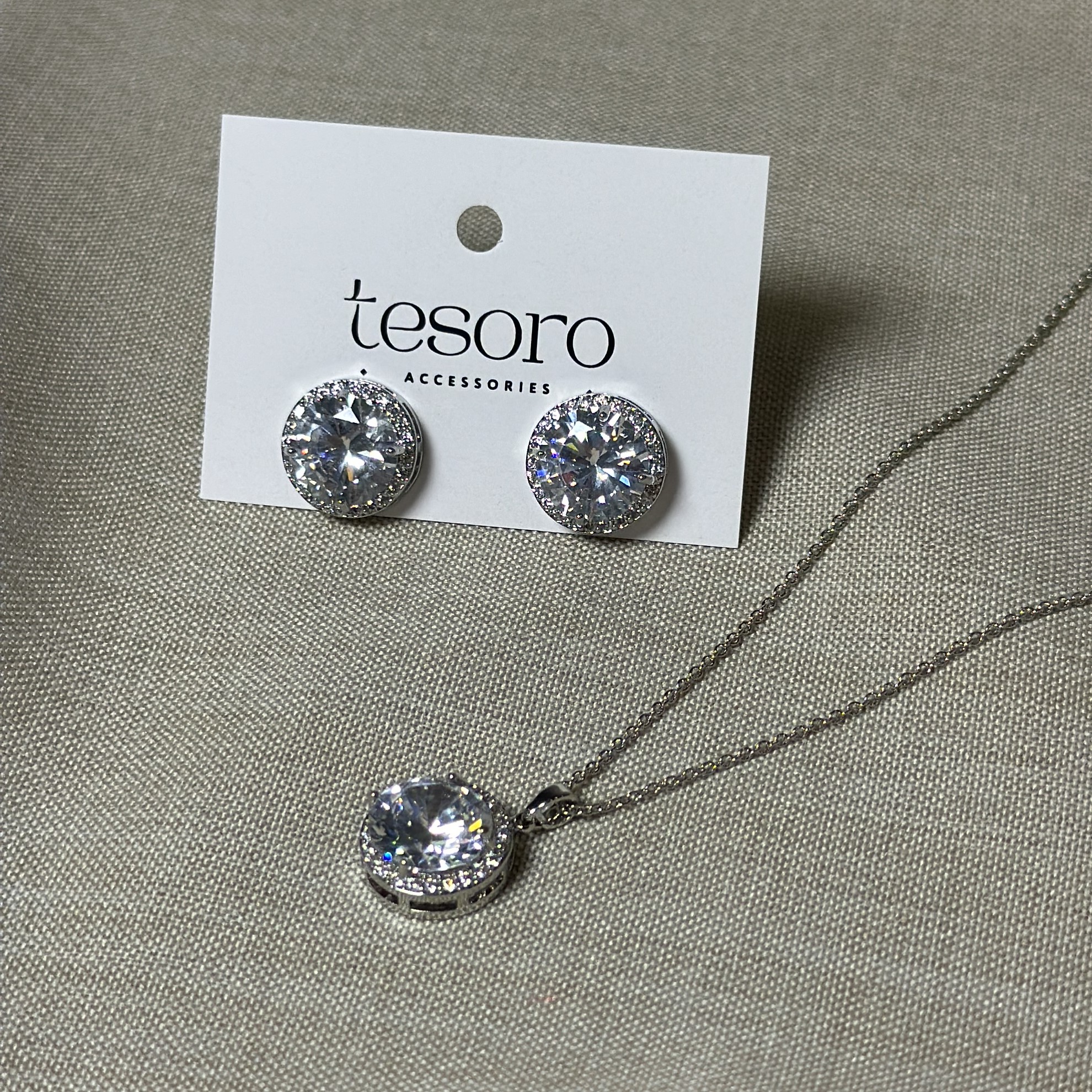 Набір прикрас з камінцями 12 мм медзолото - Зображення 2